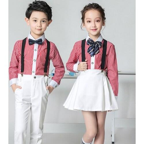 Baby Girl Clothes Set Boys Formal Suit Kids Blazer School Uniform Costume Garcon Enfant Mariage Skirt Dress
