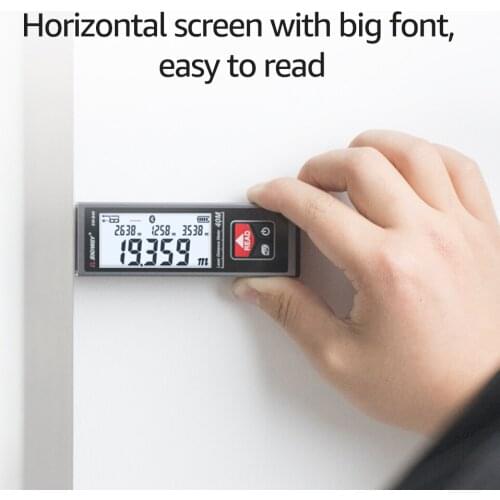 SW-B40 Laser Distance Meter Handheld Rangefinder Digital Mini Distance Measuring Meter Rechargeable Space Measurement Device