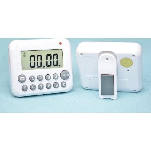 Magnetic Kitchen Clock Digital Cooking Alarm Digital LCD Kitchen Timer Cooking Clock Sports Countdown Timer 99 Minutes 12 Keys