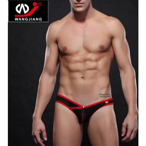 Mens Underwear Fashion Men Bright Briefs Male Sexy Brief Shorts Man Panties 2pcs/lot