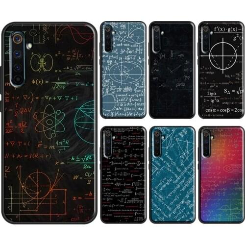 Science Math Physics Formulas For OnePlus 9 7 8 Pro 8T Nord Case For OPPO Realme C3 C11 C15 GT X2 X7 X50 6 7 Pro Cover