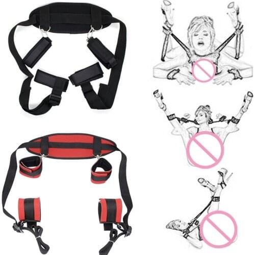 Nylon,cotton Sexy Hot Erotic BDSM Handcuffs Neck Collar Pillow Ankle Cuff adult Product Toys sex tools for couples sex position