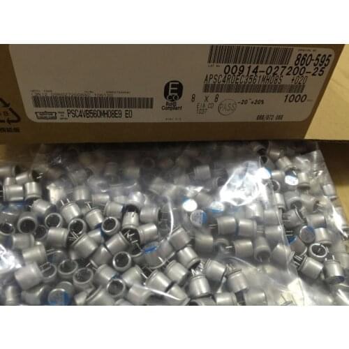 Original New 100% 4V560UF 8X8 DIP solid capacitor APSC4R0EC3561MH08S (Inductor)