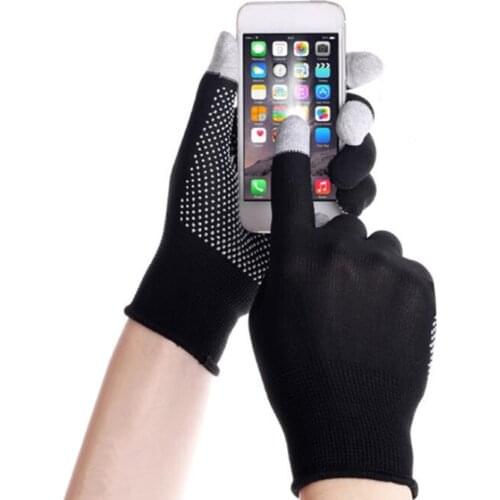 1 Pair Silicone Non-slip Gloves Phone/screen Spring Summer Mens Gloves Driving Full Finger Bike/Mountaineering Gloves