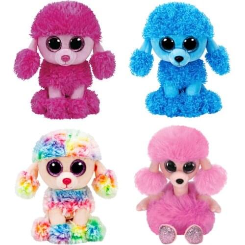 New Big Eyed Poodle Dog Plush Kids Stuffed Animals Toys For Children Gifts 15CM/25CM