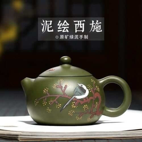 Authentic mud painting beauty recommended agent ore chlorite pure manual factory tea gift box undertakes the teapot