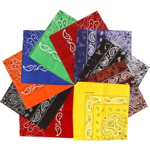 Bohemian Print Bandana Hair Bands for Girls Women Kids Unisex Square Scarf Turban Headband Hair Accessories