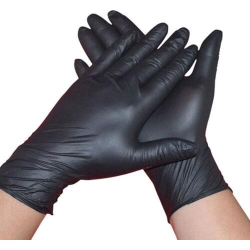 Rubber Disposable Mechanic Nitrile Gloves 10PCS Tattoo accesories Tattoo Gloves Comfortable Black dropshiping FD