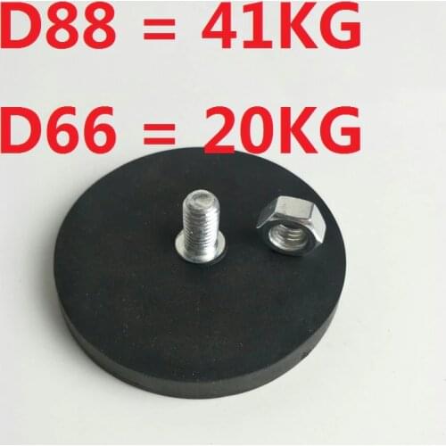 Rubber protect Neodymium magnet Car truck light Mounts bracket Led light bar Roof sucker stand base for Off road head Spot light