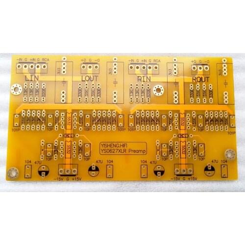 S0627 balanced preamp double-sided thickening gilt PCB Free ship