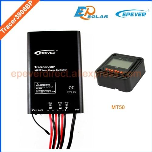 Solar cells PV system solar controller MT50 remote Meter Tracer3906BP 15A 15amps,12V/24V battery charging work EPEVER/EPsolar