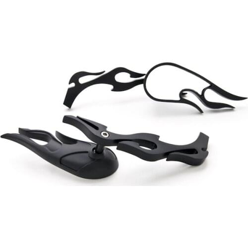 Brand new Flame Custom Black Motorcycle Mirrors For Dyna Super Glide Sport
