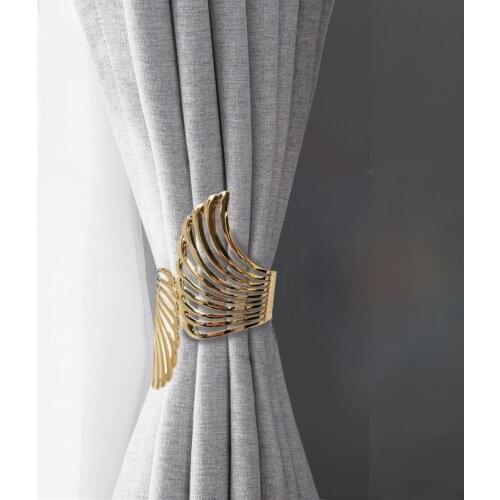 Angels wing curtain strap modern simple curtain clip without punching and installation of metal decorative curtain buckle