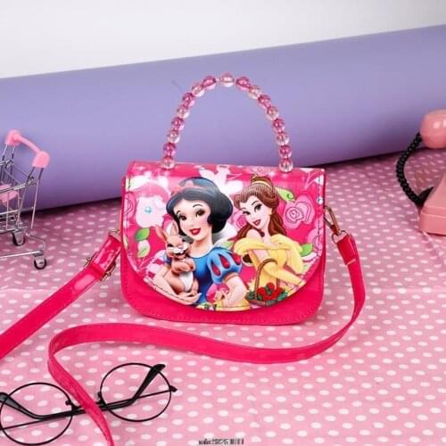 Disney Fashion womens Sofia Mickey Mouse shoulder bag classic cross messenger bag womens leather purse Frozen Elsa handbag