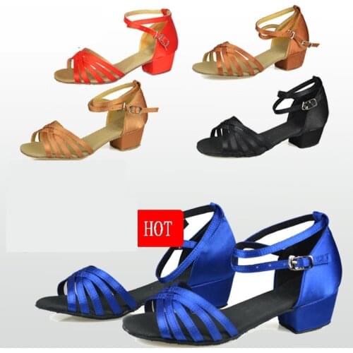 Dance shoes Christmas Gift ballroom latin dance shoes kids shoes Satin Suede oxfords low wear resistance Low price wholesale Hot