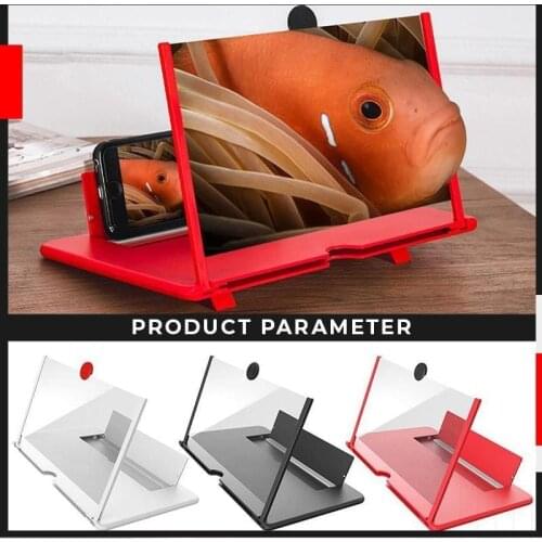 3D Smartphone Screen Enlarger 14 Inch High Definition Folding Video Screen Amplifier Phone Magnifier Smart Cellphone Stand Hold