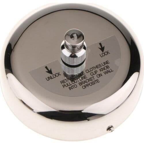 Stainless Steel Retractable Clothesline 9ft Adjustable Clothesline Laundry Dryer, 9ft Overall