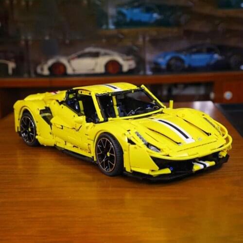 MOC High-Tech Sports Car Model T5005 City Racing Series Small Particles Assembled Building Blocks Kids Toys Brick 3608PCS