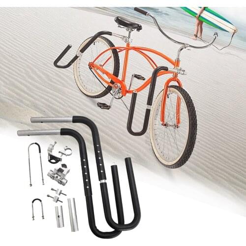 1set Upgraded Version Surfboard Rack Bicycle Mount Holder Bracket 20"Surfing Carrier Mount Rack Bicycle Wakeboard Bike Surfboard