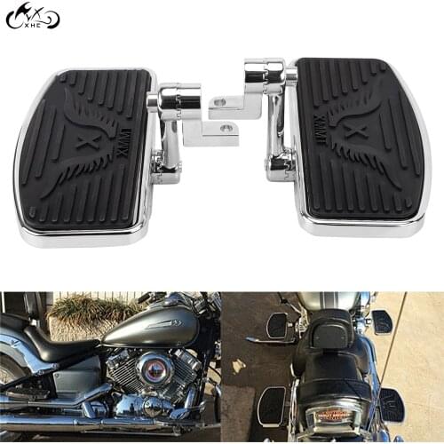 1 Pair Black Adjustable Front Rear Passenger Floorboard Footboards Footrest For Harley Sportster 883 1200 Dyna Fat Bob FXDF FLD