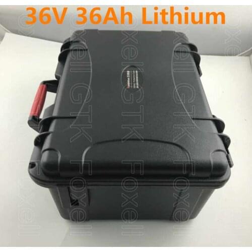 36V 36Ah 35Ah 40Ah lithium li ion battery pack with bms for electric bike scooter fishing boat Power tools ups+ 42v 5A charger