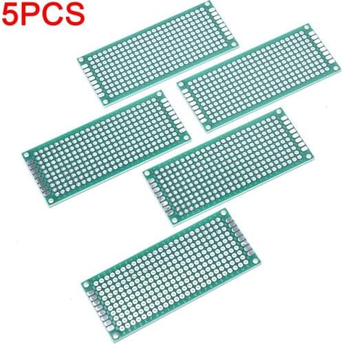 5pcs Electronic PCB Board 3x7cm/4x6cm Universal Double Side Printed Circuit Board