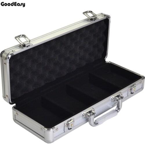 100pcs Capacity Square Chips Suitcase Chip Container Chip Case/Box Poker Chips Square Aluminum Suitcase