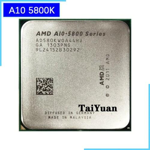 AMD A10-Series A10 5800K A10 5800 Quad-Core CPU Processor AD580KWOA44HJ / AD580BWOA44HJ Socket FM2