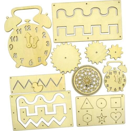 Children Busy Board DIY Toys Baby Montessori Sensory Activity Board Accessories Fine Motor Skill Latch Lock Cognition Toy Games