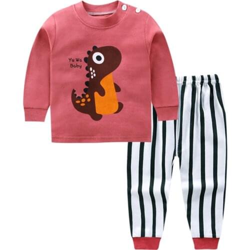 Children Pajamas Sets For Baby Girls Boys Cartoon spring Sleepwear Clothing Suit Animal Pyjamas Pijamas Trousers