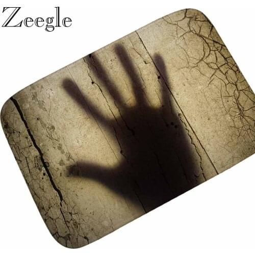 Zeegle Funny Doormat for Entrance Door Flannel Home Decoration Non-slip Floor Mat Non-slip Kitchen Anti-slip Mats