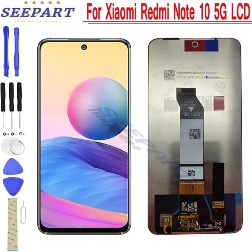 For Xiaomi Redmi note 10 5G lcd Display Touch Screen Digitizer Assembly Replacement Parts For Xiaomi Redmi note 10 5G with Frame