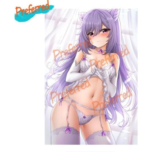 Fuzhen Boutique Decals Exterior Accessories Genshin Impact Car Stickers Sexy Girl Cartoon Anime Decal Die-Cut Waterproof PVC