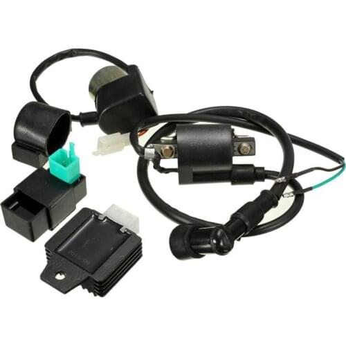 Ignition Coil CDI Regulator Rectifier Relay Kit for ATV Dirt Bike Gokart 50cc 70cc 90cc 110cc 125cc Car Motor ATV Quad