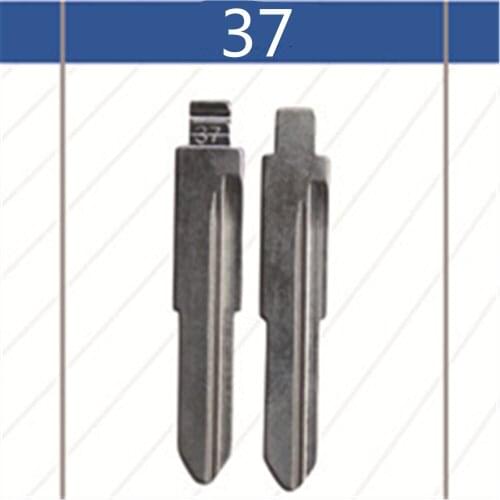 2 Pcs Uncut Replacement Car Key Blade for DAIHATSU XENIA Key No.37 BLANK BRASS Car Key Blade