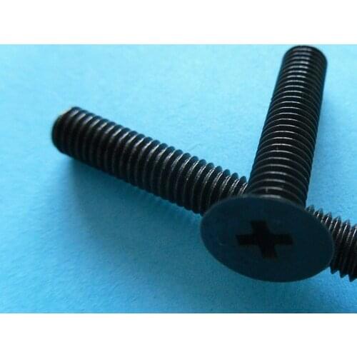 M5 M6 M8 M10 Environmental green plastic screw cross countersunk head nylon screw black insulated flat head nylon black