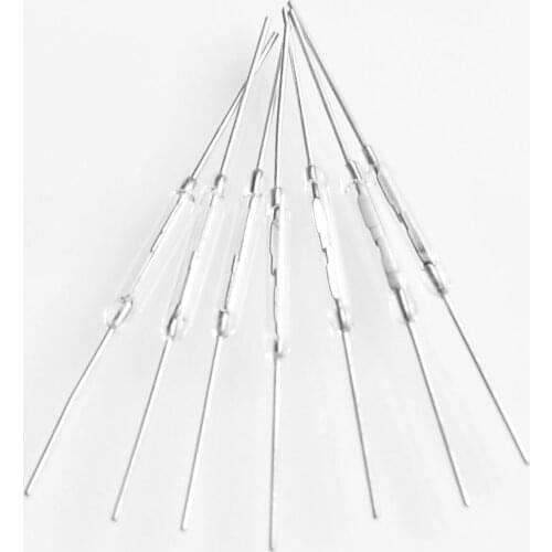 N/O Reed switch Magnetic Switch 2 * 14mm Normally Open Magnetic Induction switch