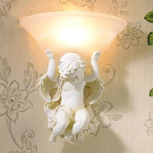 Bagno Cupido luce lampade da parete applique da parete per la camera da letto riparo della parete dell'hotel lampada Specchio