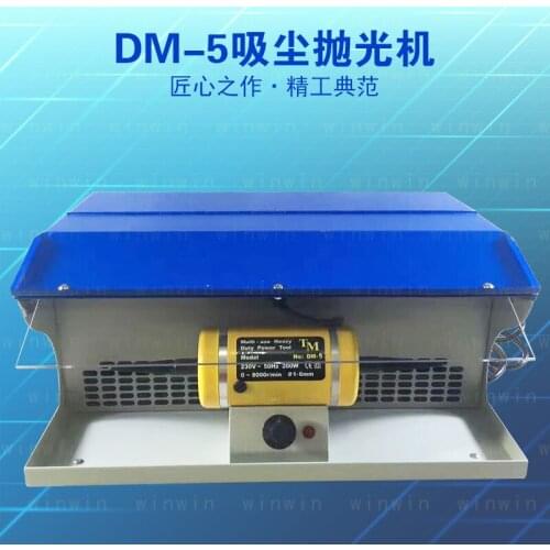 DM-5 vacuum cleaner polishing machine desktop double head cloth turbine stepless speed regulation gold and silver jewelry polish