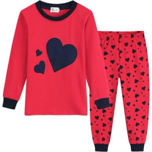 New Sale Autumn&Winter Baby Sleepwears Suits Lovely Gilr Pajamas Children Pyjamas Girls Cartoon Pijamas Kids Clothing Set