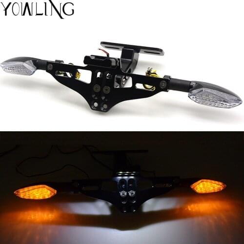 Motorcycle Adjustable License Number Plate Frame Holder Bracket FOR HONDA CBR600RR CBR900RR CBR929RR CBR954RR CBR1000RR VTR1000