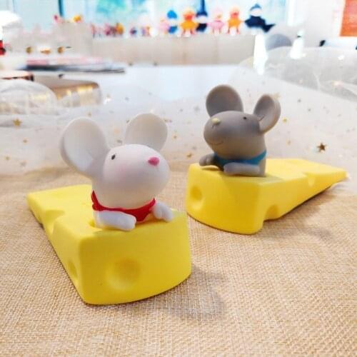 Cute Door Stops Cartoon Creative Silicone Door Stopper Holder Safety Toys for Children Baby Home Furniture Hardware Home Decore