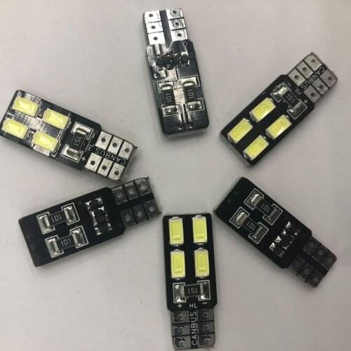 T10 5630 4smd Single Car Led Trunk Light W5w Decoding License Plate Light Door Bulb Led Lights for Car Car Lights