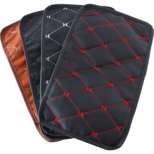 Universal Car Armrest Mat Interior Auto Armrests Storage Box Mats Armrest Cushion Cover Pad Automobiles Protector Waterproof Pad