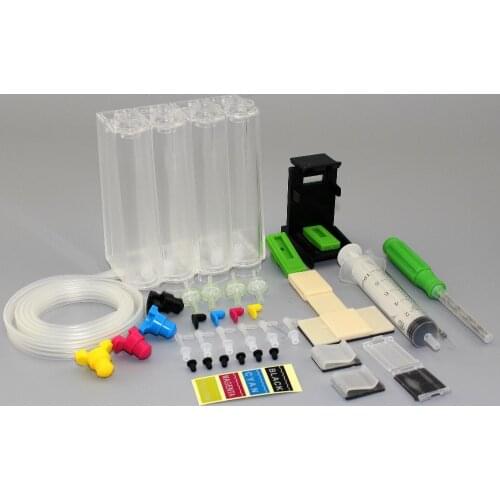 INK WAY Universal DIY CISS kits 4colors CISS ink tank with parts for HP 650 662 701 702 802 703 704 816 817 818 ink cartridge