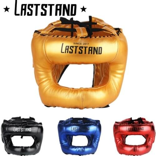 High Quality PU Leather Boxing Head Protectors Adult Child Professional Competition Headgear MMA Muay thai Kickboxing Helmets