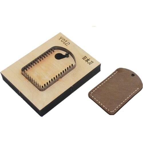 Japan steel blade dies Cutter double side IC ID card holder for DIY leather craft key ring knife mould die cut hand punch tool