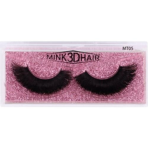1 Pair 3D Mink EyeLashes Natural Hair Long Lashes Winged EyeLashes Dramatic Lashes Thick Mink False Fluffy Lashes Bulk