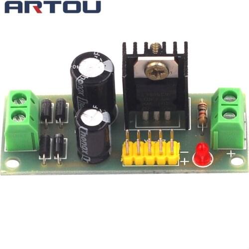 1pcs LM7805 7.5V-20V to 5V Step Down Converter 1.2A Regulator Power Supply Module