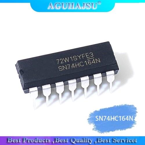10pcs SN74HC164N 74HC164 74HC164N DIP-14 Counter Shift Registers 8-Bit Parallel-Load new original